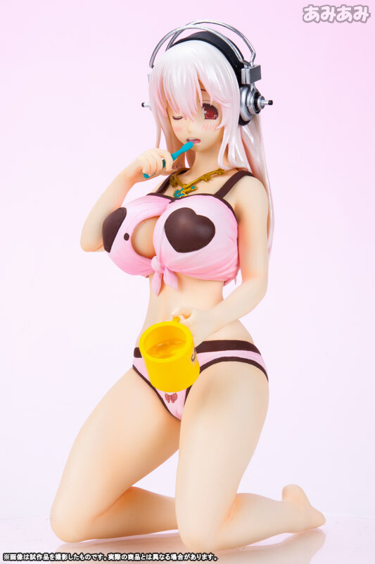 Super Sonico - Tooth Brushing Ver. [1/8 Complete Figure]