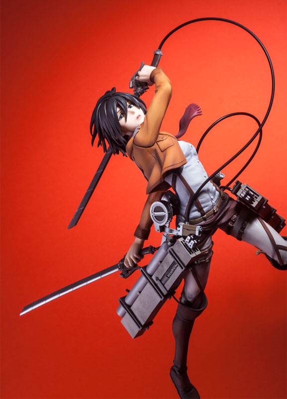 Hdge technical statue No.5 Attack on Titan - Mikasa Training Corps Ver.