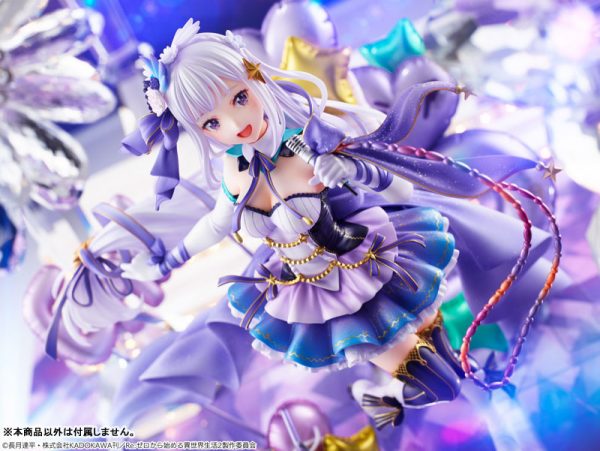 Re:Zero kara Hajimeru Isekai Seikatsu - Emilia - Puck - Shibuya Scramble Figure - Idol Ver (eStream)