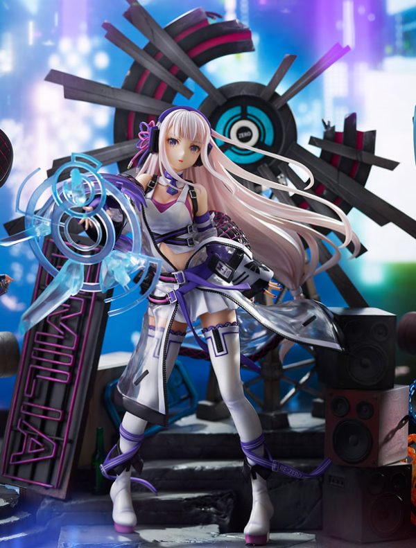 Re:Zero kara Hajimeru Isekai Seikatsu - Emilia - Shibuya Scramble Figure - 1/7 - Neon City Ver.