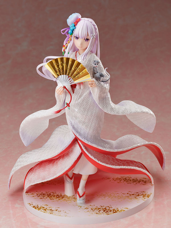 Re:Zero kara Hajimeru Isekai Seikatsu - Emilia - Puck - F:Nex - 1/7 - Shiromuku