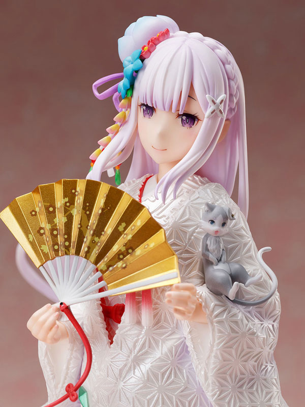 Re:Zero kara Hajimeru Isekai Seikatsu - Emilia - Puck - F:Nex - 1/7 - Shiromuku