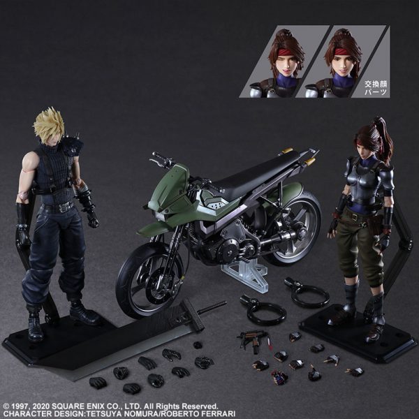 Final Fantasy VII Remake - Cloud Strife - Jessie Rasberry - Motorbike Set - Play Arts Kai