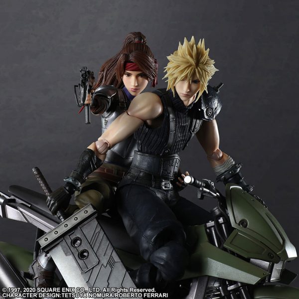 Final Fantasy VII Remake - Cloud Strife - Jessie Rasberry - Motorbike Set - Play Arts Kai