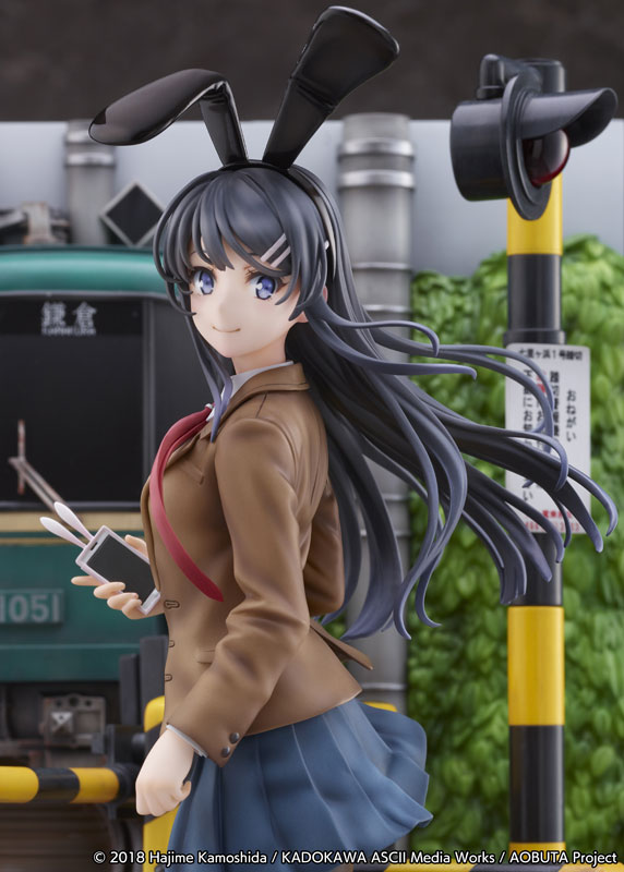 Seishun Buta Yarou wa Bunny Girl Senpai no Yume wo Minai - Sakurajima Mai - Shibuya Scramble Figure - 1/7 - Enoden Ver.