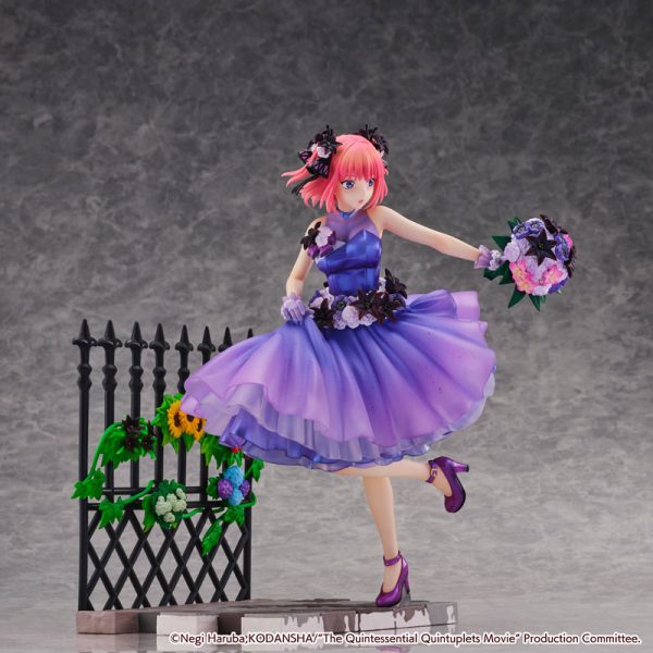 Eiga Gotoubun no Hanayome - Nakano Nino - Shibuya Scramble Figure - 1/7 - Floral Dress Ver.