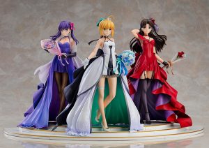 Fate/Stay Night - Saber - Matou Sakura - Rin Tohsaka - 1/7 - 15th Celebration Dress Ver. - Set of 3 Figures