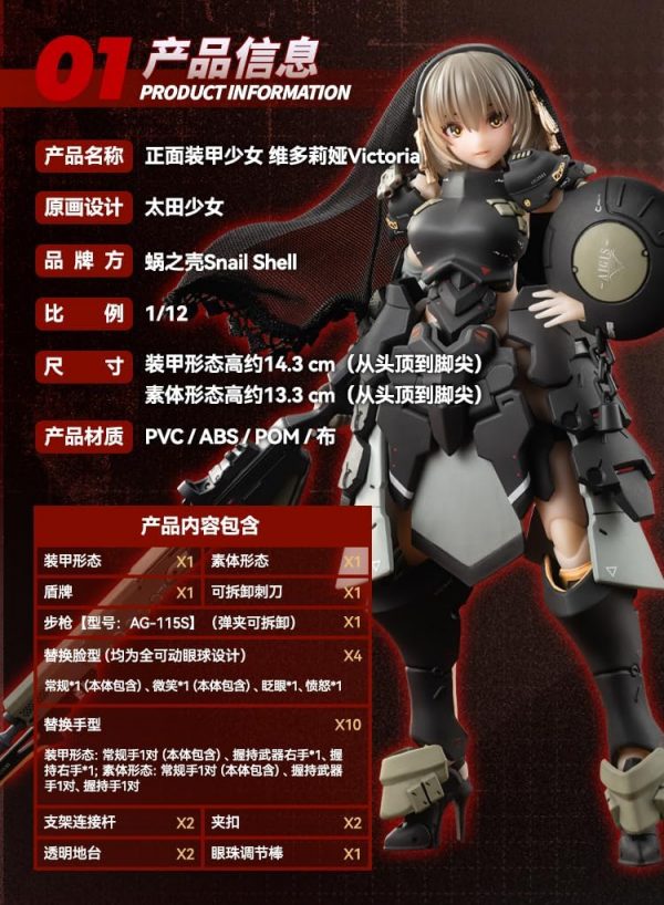 Front Armor Girl - Victoria - 1/12 (Snail Shell)