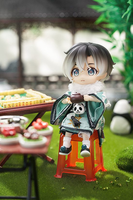 Original - Nendoroid Doll - Nendoroid Doll Chinese Style - Panda Mahjong: Laurier