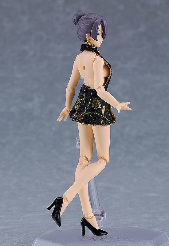 Original - Figma #569c - figma Styles - Mika - Mini Skirt Chinese Dress Outfit, Black (Max Factory)