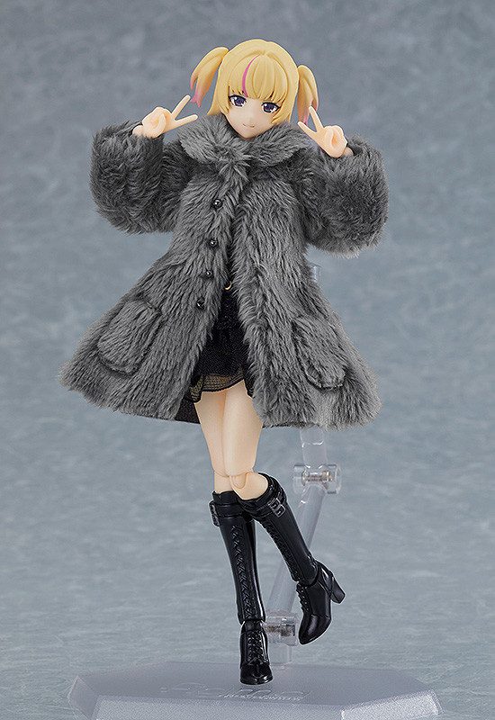 Original - Figma (#581a) - figma Styles - Yuki - Black Corset Dress + Fur Coat Outfit