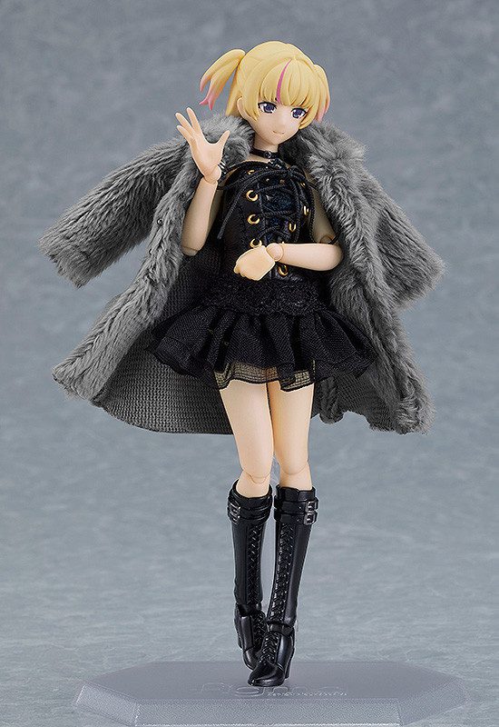 Original - Figma (#581a) - figma Styles - Yuki - Black Corset Dress + Fur Coat Outfit