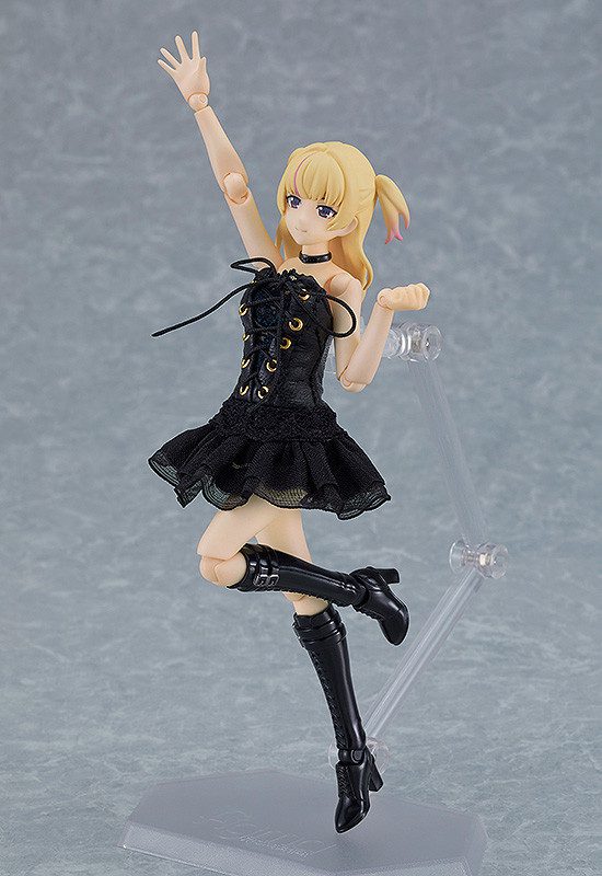 Original - Figma (#581a) - figma Styles - Yuki - Black Corset Dress + Fur Coat Outfit