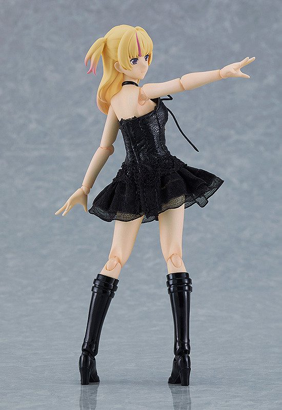 Original - Figma (#581a) - figma Styles - Yuki - Black Corset Dress + Fur Coat Outfit