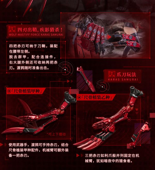 Original - Wolf-Mastiff Force Karas Samurai - 1/9 (AniMester, Nuclear Gold Reconstruction)